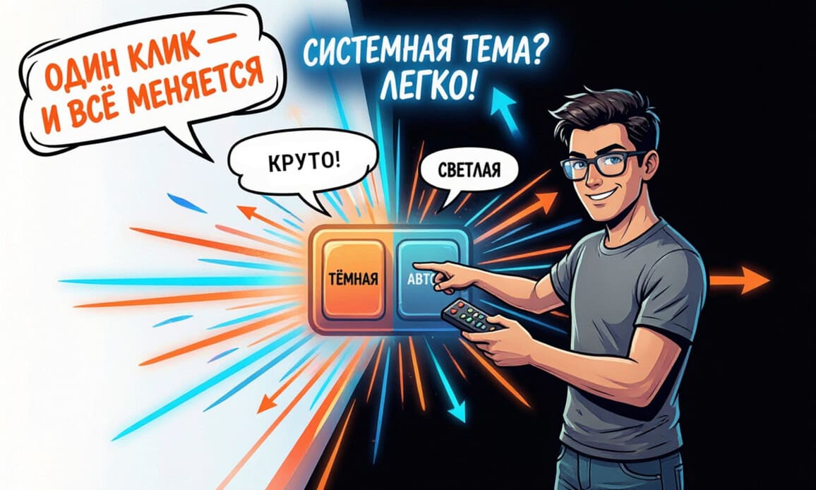 Цветовые схемы Mantine – light, dark и auto