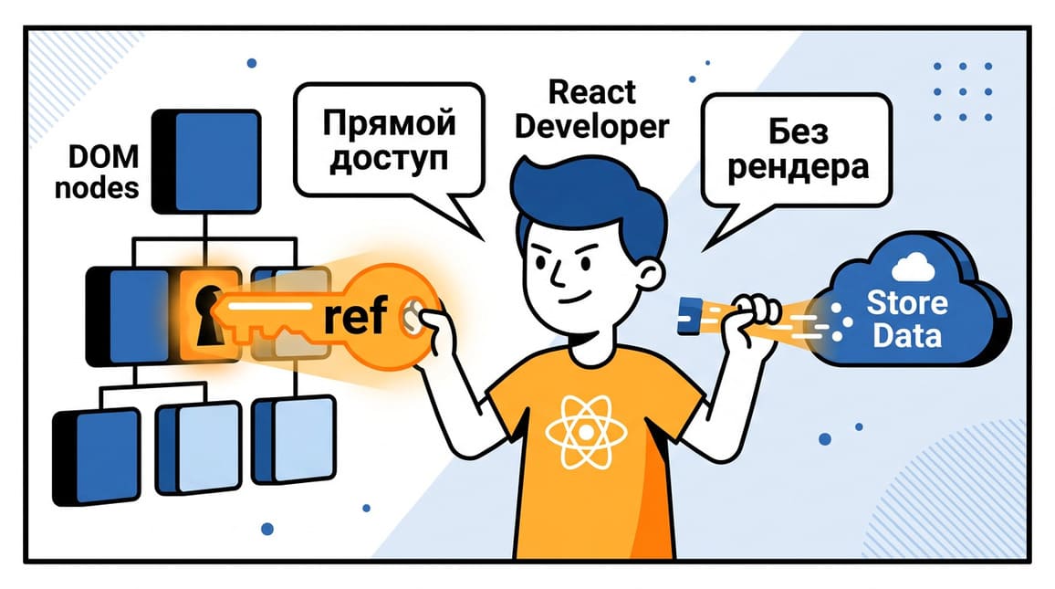 Refs — прямой доступ к DOM и хранение данных без рендера
